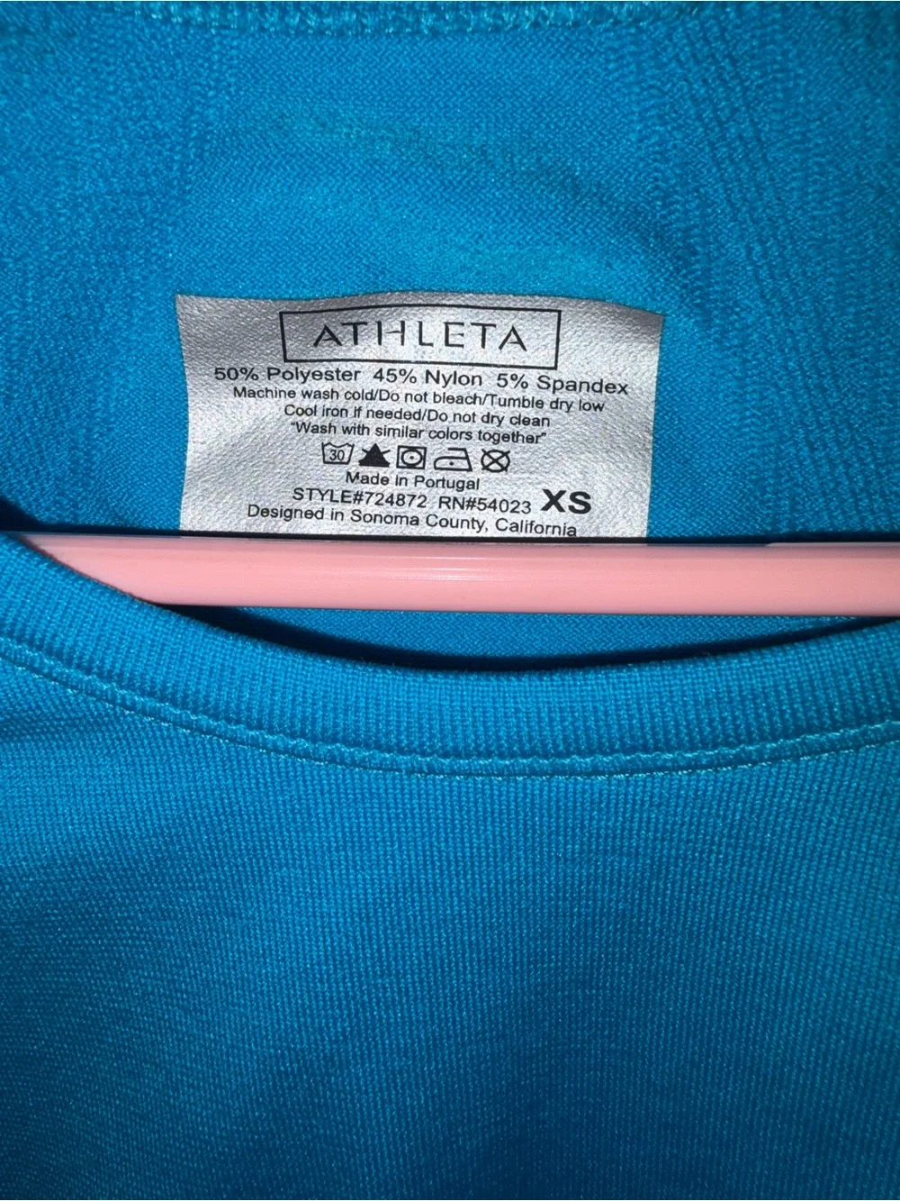 lululemon athletica Long Sleeve Tee in Bright Teal Blue